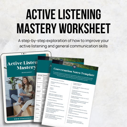 Active Listening Mastery Worksheet