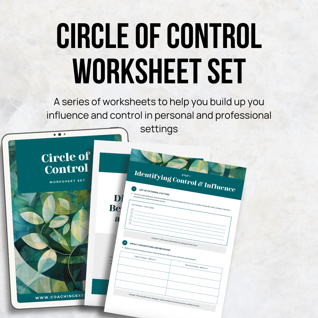 Circle of Control Worksheets