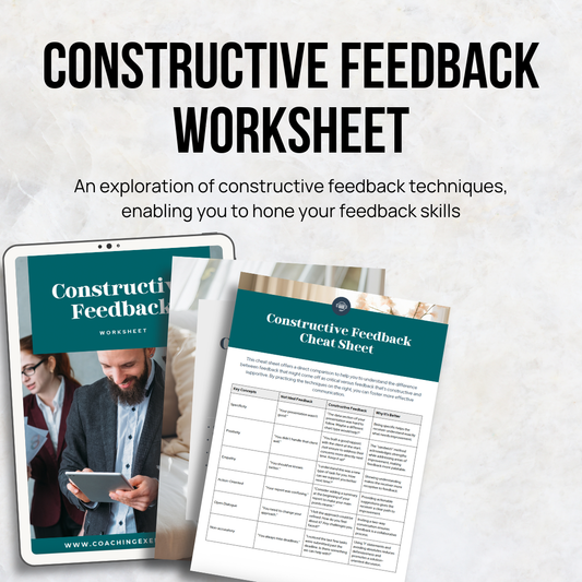Constructive Feedback Practice Worksheet