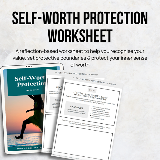 Self-Worth Protection Worksheet