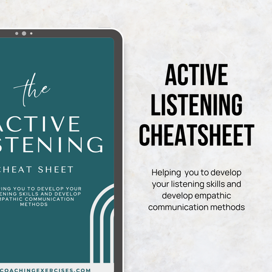 Active Listening Cheatsheet | Professional Communication Skills Tool